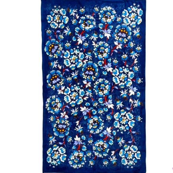 Vera Bradley New Floral Bursts Large 50"WX80"H Fleace Blanket - Picture 2 of 2